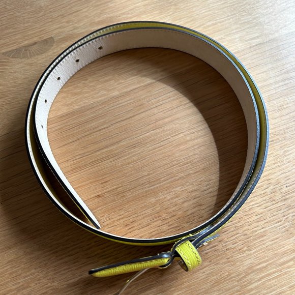 Longchamp Skinny Leather Belt NWOT - Picture 8 of 9